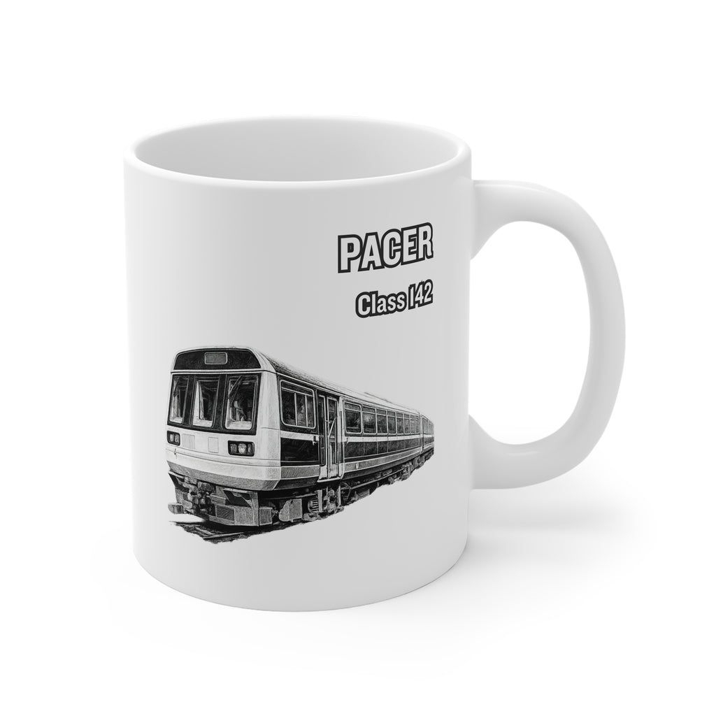 Pacer Class 142 Mug — Train Enthusiast 11oz White Coffee Cup