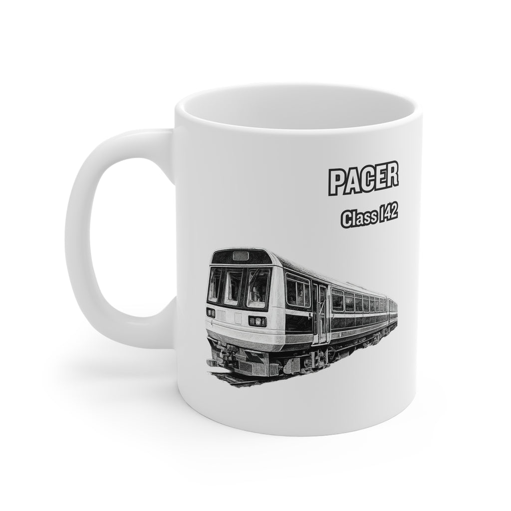 Pacer Class 142 Mug — Train Enthusiast 11oz White Coffee Cup